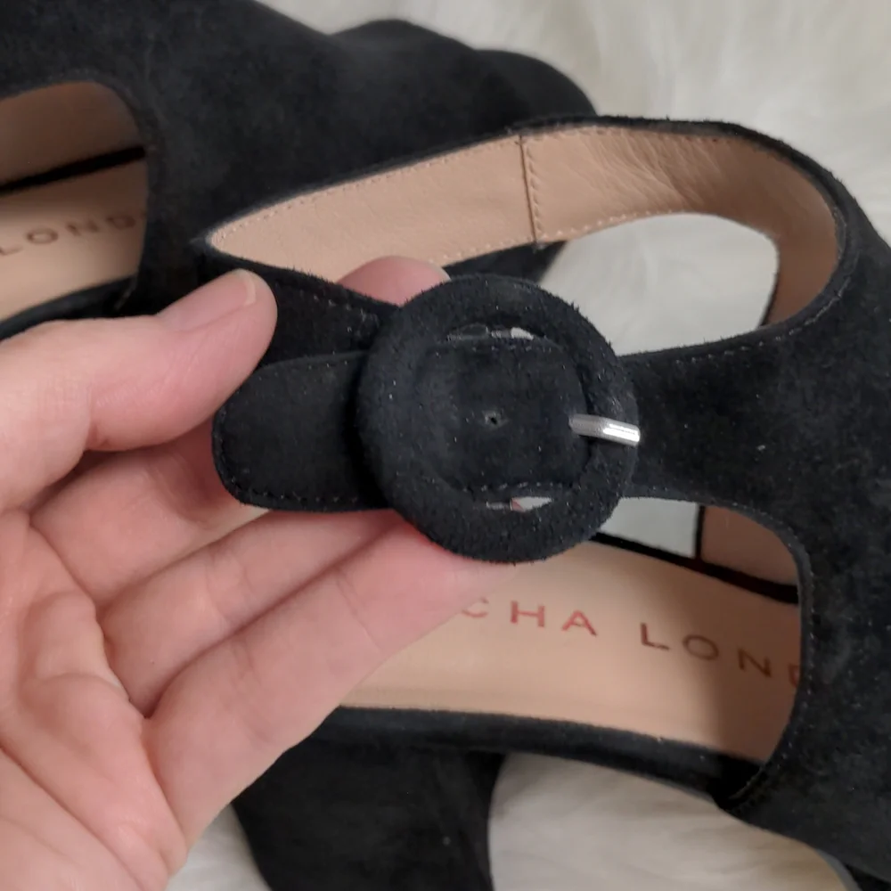 🛑SOLD! Sacha London Pepa Block Heel Platforms Sandals - Picture 5 of 9